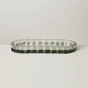 Fluted Glass Bathroom Tray Light Green - Hearth & Hand Magnolia, Target